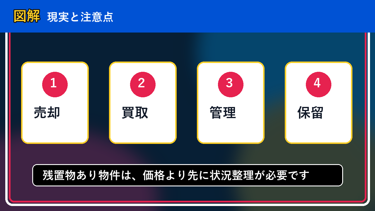 せたな町で残置物あり物件は買取できる？相談前に整理したいこと
