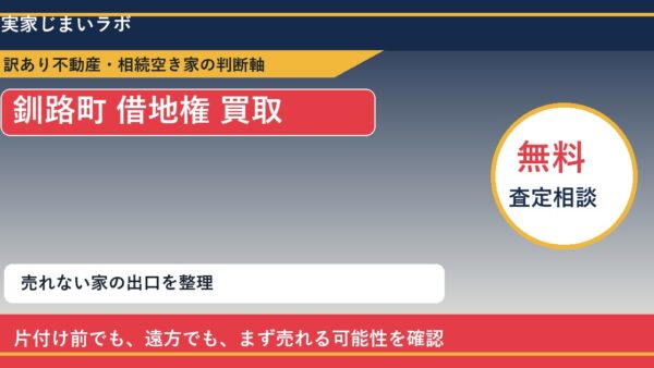 釧路町で借地権 買取を考える前に知るべき判断軸