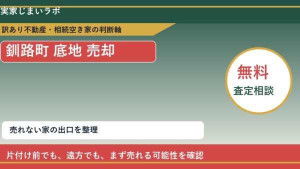 釧路町で底地 売却に悩む方へ｜手放す前の判断軸