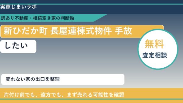 新ひだか町で長屋連棟式物件 手放したいに悩む方へ｜手放す前の判断軸