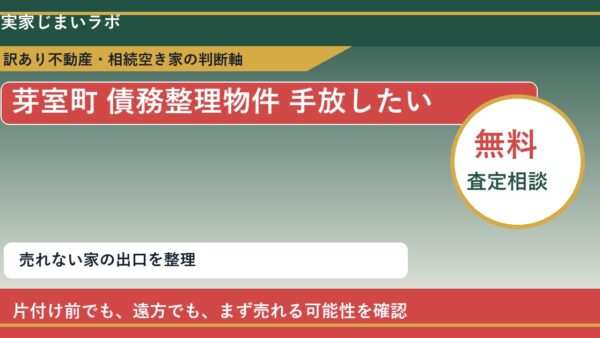 芽室町で債務整理物件 手放したいに悩む方へ｜手放す前の判断軸