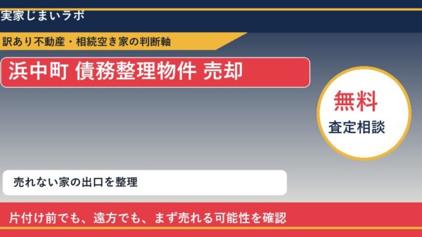 浜中町で債務整理物件 売却に悩む方へ｜手放す前の判断軸