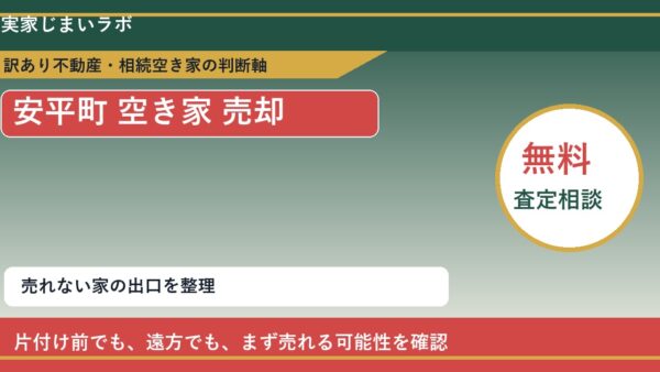 安平町で空き家 売却に悩む方へ｜手放す前の判断軸