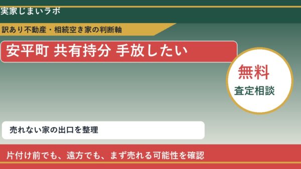 安平町で共有持分 手放したいに悩む方へ｜手放す前の判断軸