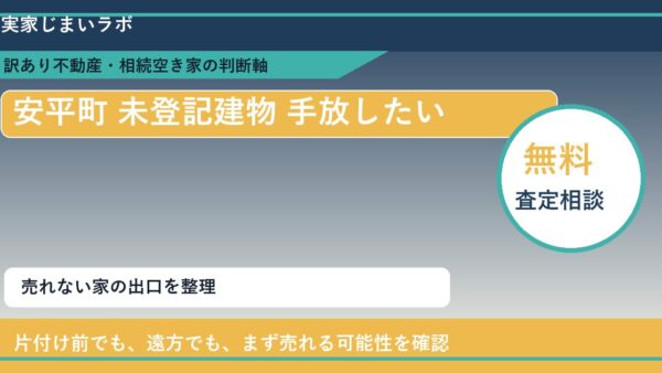 安平町で未登記建物 手放したいに悩む方へ｜手放す前の判断軸