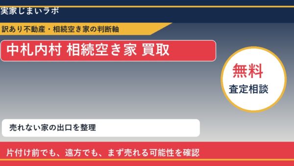 中札内村で相続空き家 買取を考える前に知るべき判断軸