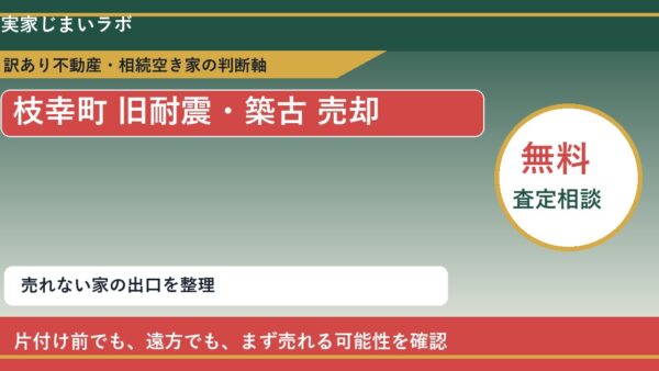 枝幸町で旧耐震・築古 売却に悩む方へ｜手放す前の判断軸