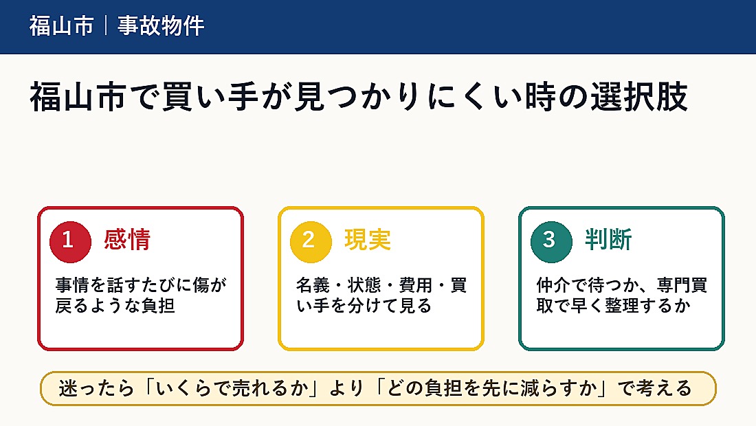 福山市で買い手が見つかりにくい時の選択肢