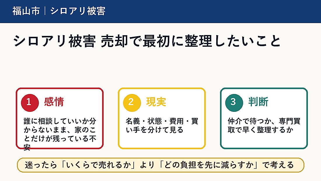 シロアリ被害 売却で最初に整理したいこと