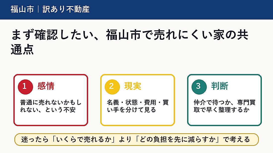 まず確認したい、福山市で売れにくい家の共通点