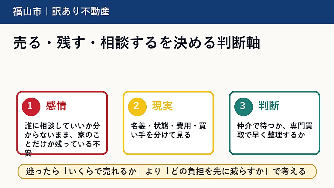 売る・残す・相談するを決める判断軸