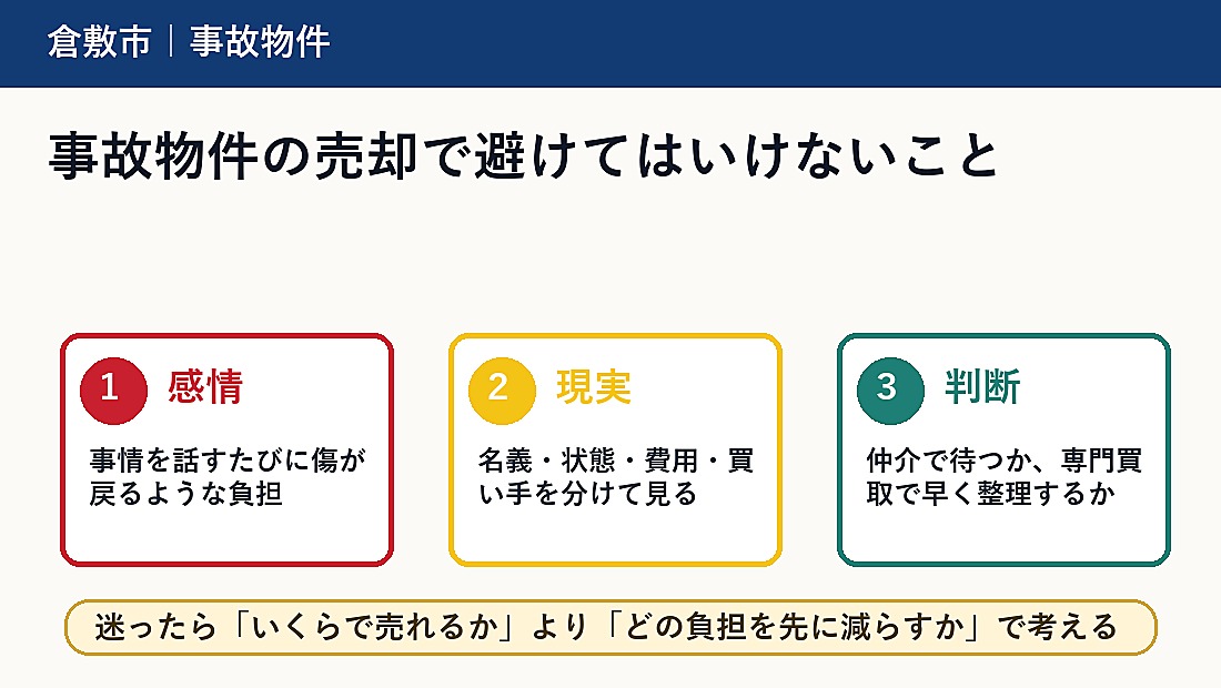 事故物件の売却で避けてはいけないこと