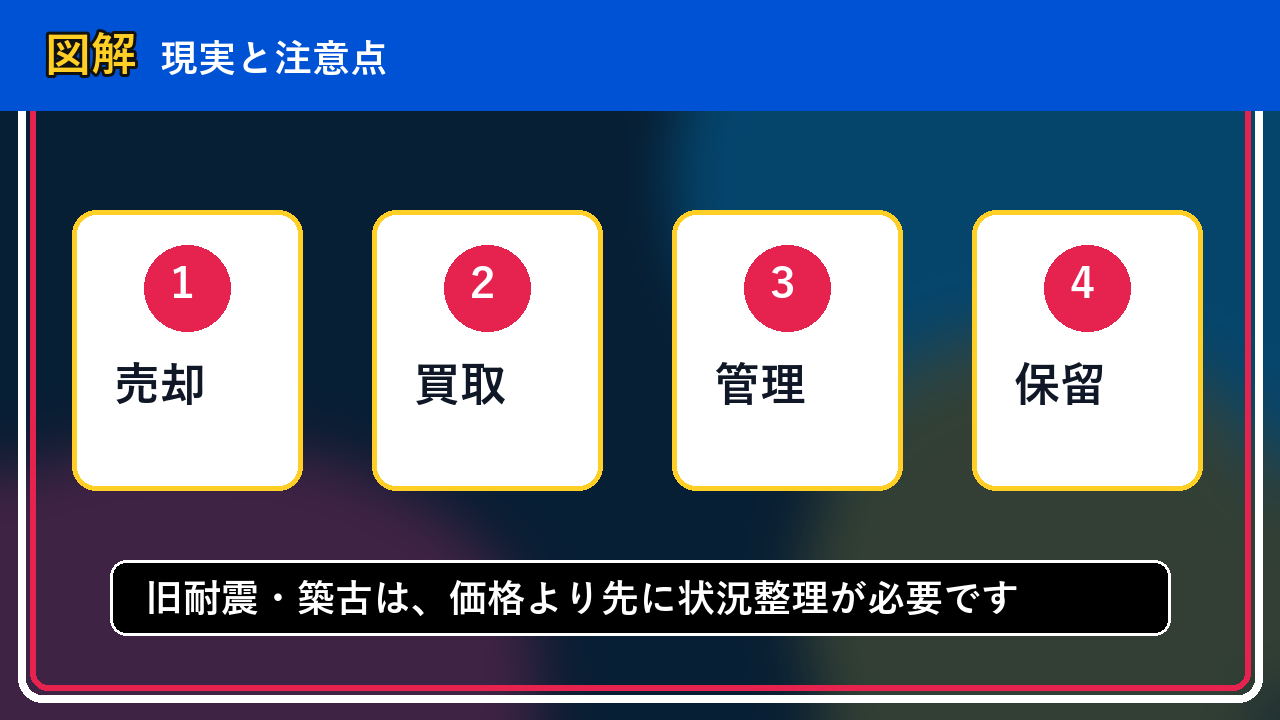 小平町で旧耐震・築古は買取できる？相談前に整理したいこと