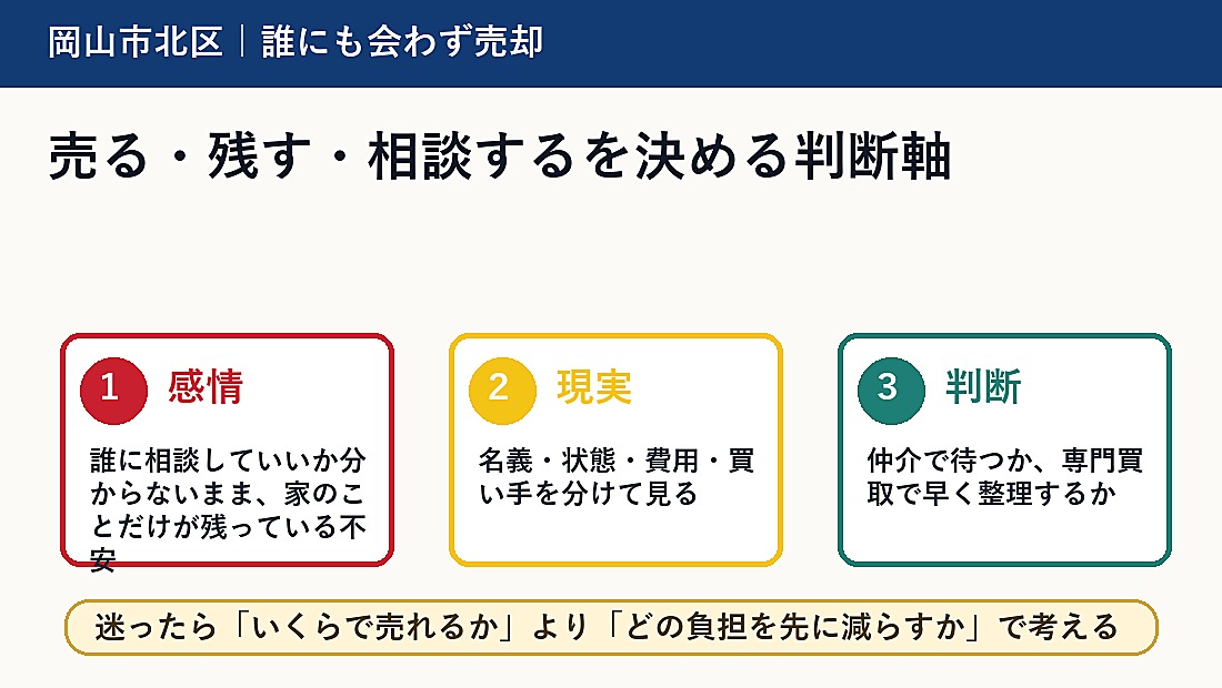 売る・残す・相談するを決める判断軸