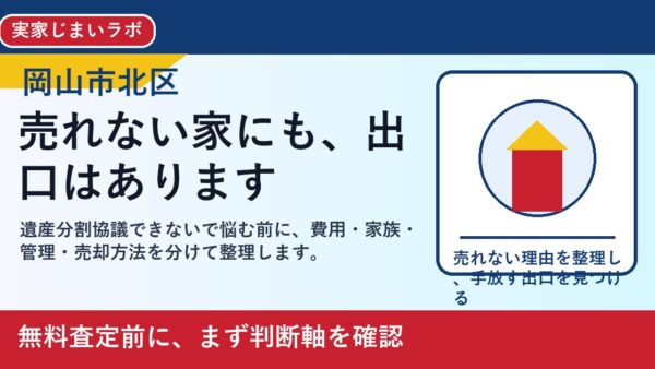 岡山市北区で遺産分割協議できないを考える方へ｜後悔しない判断軸と相談先