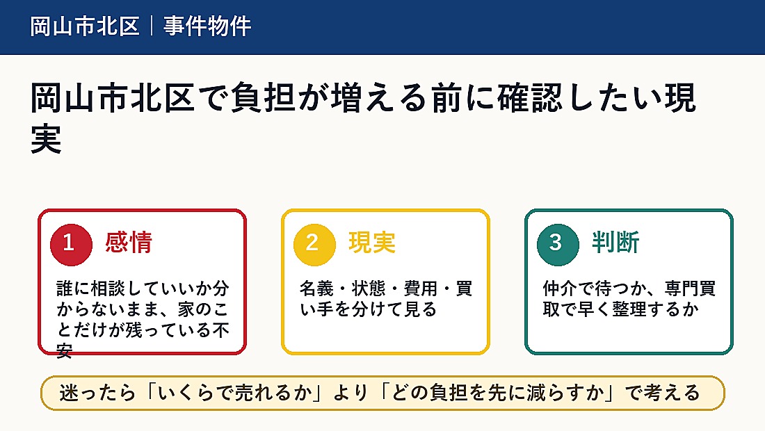 岡山市北区で負担が増える前に確認したい現実
