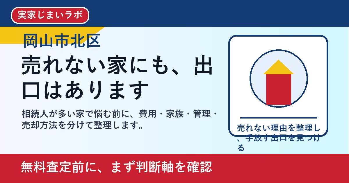 岡山市北区で相続人が多い家を考える方へ｜後悔しない判断軸と相談先 featured