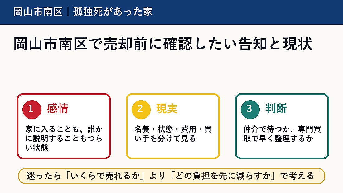 岡山市南区で売却前に確認したい告知と現状