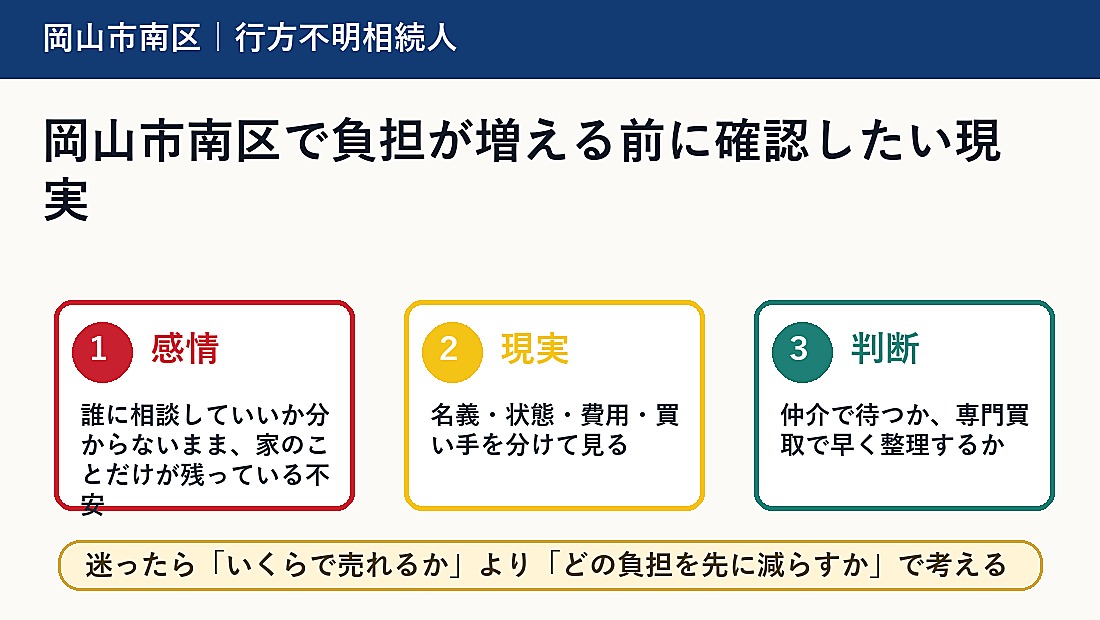 岡山市南区で負担が増える前に確認したい現実