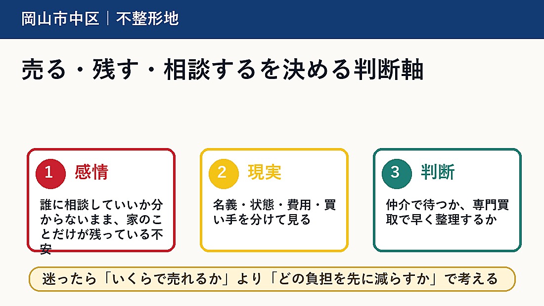 売る・残す・相談するを決める判断軸