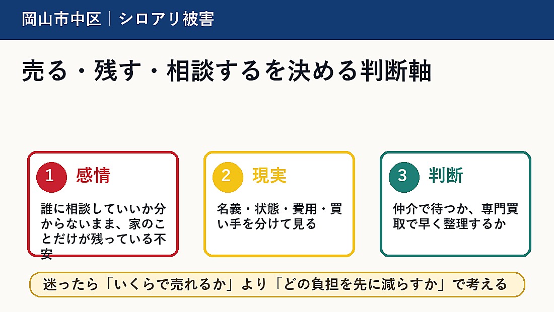 売る・残す・相談するを決める判断軸