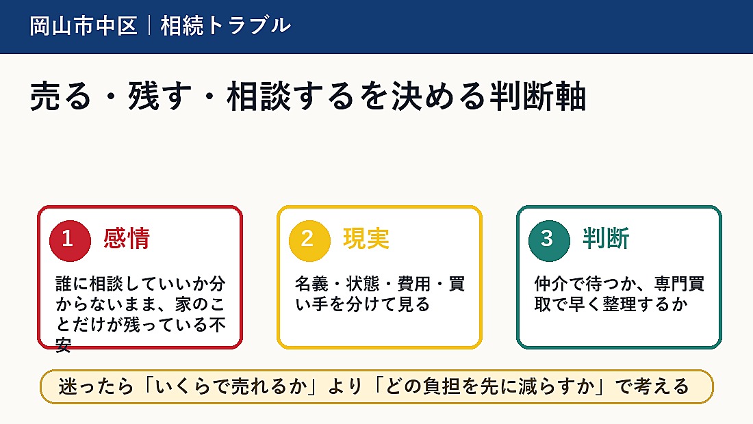 売る・残す・相談するを決める判断軸