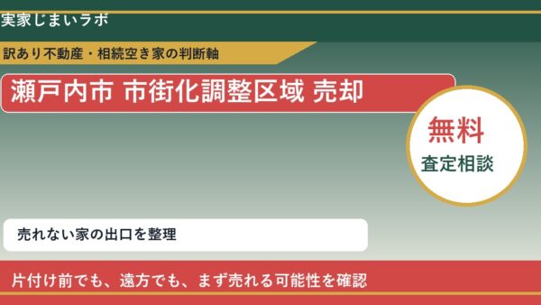 瀬戸内市で市街化調整区域 売却に悩む方へ｜手放す前の判断軸