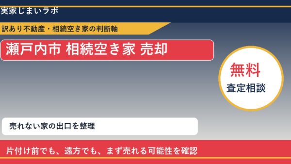 瀬戸内市で相続空き家 売却に悩む方へ｜手放す前の判断軸