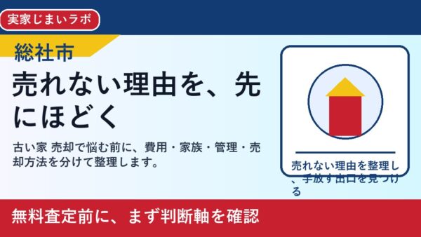 総社市で古い家 売却を考える方へ｜後悔しない判断軸と相談先