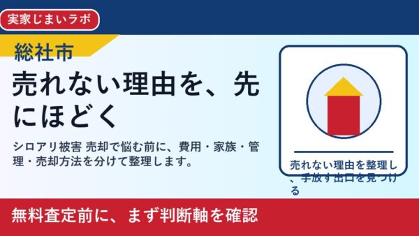 総社市でシロアリ被害 売却を考える方へ｜後悔しない判断軸と相談先