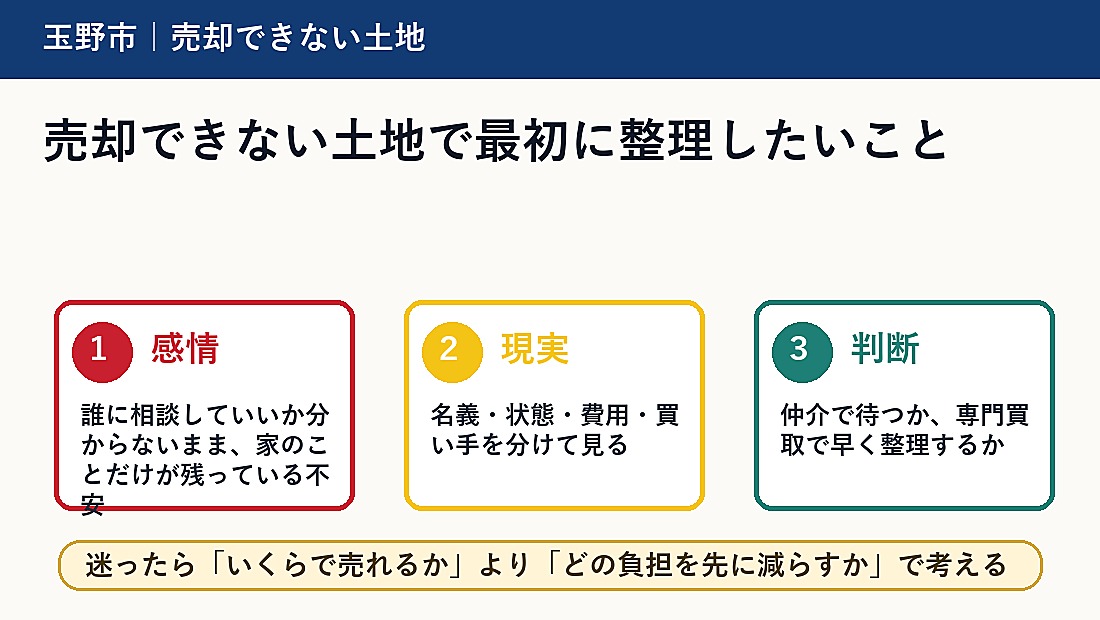 売却できない土地で最初に整理したいこと