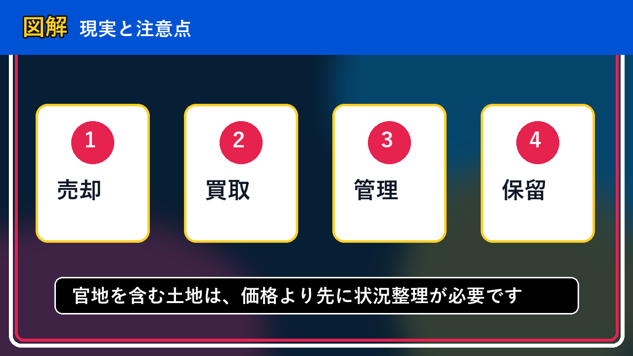 天塩町で官地を含む土地は買取できる？相談前に整理したいこと